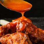 classic buffalo wings topped with delicious chicken sauce