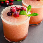 Frozen cocktail margarita tequila cocktails rimmed with sugar and salt