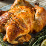Homemade Rotisserie Chicken leftovers with Herbs and Lemons