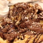 delicious Nutella waffles served on a plate