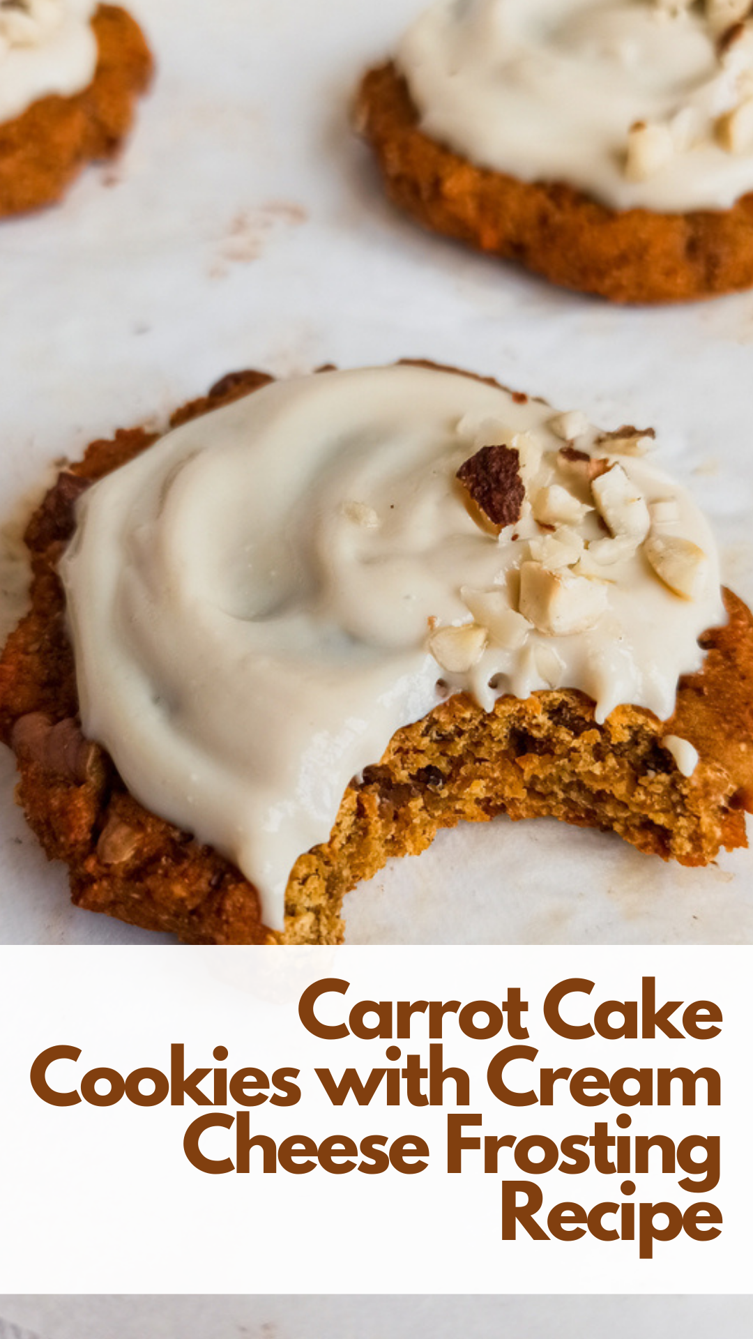 Carrot Cake Cookies with Cream Cheese Frosting