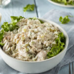 Homemade Healthy Chicken Salad in a Bowl