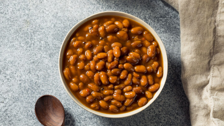 Homemade Healthy Bakes Beans in a Bowl