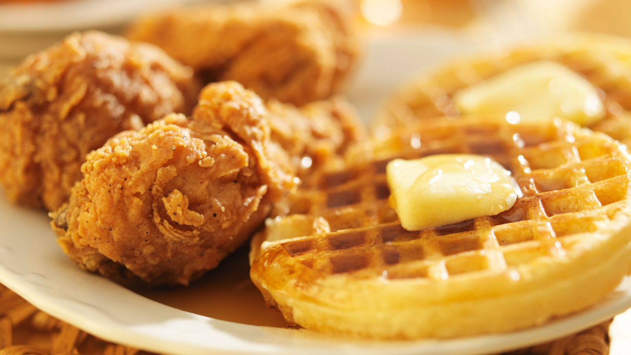 chicken and waffles