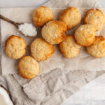 Healthy vegan homemade coconut cookies.