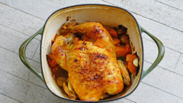 Roasting a whole chicken in a Dutch Oven