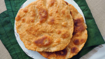 Indian Fry Bread on a plate