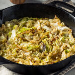 Homemade Irish Sauteed Cabbage with Salt and Pepper.