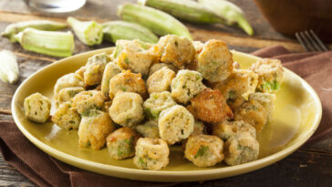 Homemade Fried Green Okra