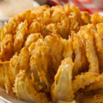 Homemade Fried Bloomin Onion with Dipping Sauce
